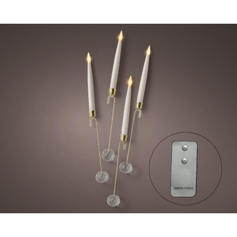 CANDELE LED DA APPENDERE 10 PEZZI H.15